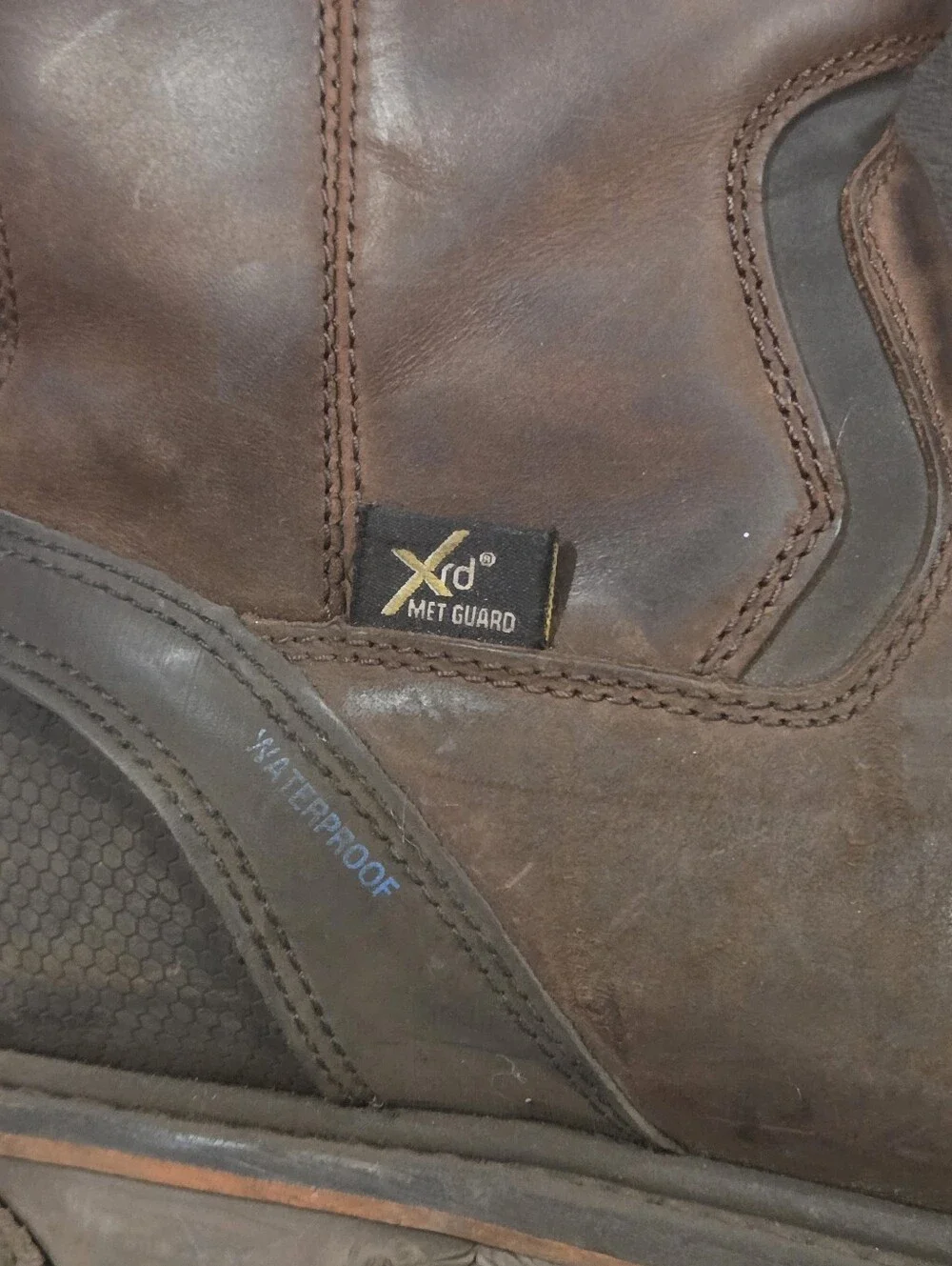 Cody James Brown Leather Pull-On Work Boots